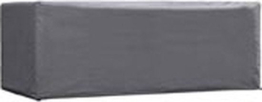 Perel Outdoor-Abdeckung für Tische bis 180 cm, grau, rechteckig, 185 cm x 105 cm x 75 cm