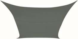 Perel Schattentuch, wasserabweisend, 5 x 5 m, 160 g/m², Polyester, quadratisch, grün-grau