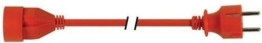Perel Verlängerungsleitung, H05VV-F 3G1,5, 20 m, 16 A/230 V, 3500 W, Typ E/F, Schuko, für Innenräume, PVC, orange
