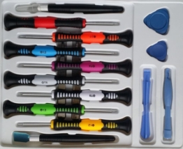 Velleman Toolkit, multifunktional, für Smartphone und Tablet, 16-teilig, nicht-magnetisch, schwarz