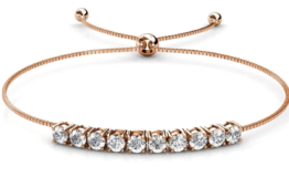 Yolora Damenarmband mit 10 Kalpa Camaka Kristallen - Rosï¿½ farbig - 18K Rosï¿½ Gold vergoldet