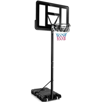 Coast 130 - 305 cm Basketballständer mit Netz und 2 Rädern Höhenverstellbar schwarz