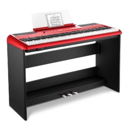 Donner SE-1 Digitalpiano mit 88 Tasten, Rot / Piano
