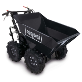 Dumper RD300-BE Scheppach Black - 5.6 PS | 300kg | 3 Vorwärtsgänge und 1 Rückwärtsgang | Allradantrieb
