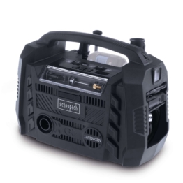 Hybrid-Kompressor C-HYC360BE-X Scheppach - 10,3bar | ölfrei | 2 USB-Anschlüsse | 3 Antriebsarten | ohne Akku / Ladegerät