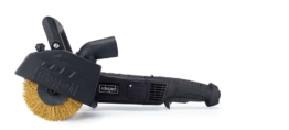 Satiniermaschine RMS1300-BE Scheppach - 100mm Bürstenbreite | variable Drehzahl | mit Messingdrahtbürste | Bürstenschleifer