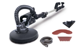 Wand- und Deckenschleifer TBS930-BE Scheppach - 710W | Variable Drehzahl | inkl. Rund & Eck-Schleifkopf