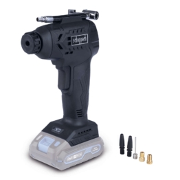Akku Hand Kompressor C-HKO7BE-X Scheppach Black 20V - 7 bar Arbeitsdruck | LCD Display | LED Leuchte | inkl. 6-tlg Zubehörset