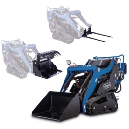 Scheppach Kompaktlader MKL730 XXL-SET - 8,5PS | 200kg Ladekapazität | E-Start | 740mm Spurbreite | inkl. Ballenspieß & Greifschaufel