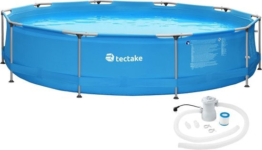 tectake - Schwimmbecken rund mit Filterpumpe Ã˜ 360 x 76 cm