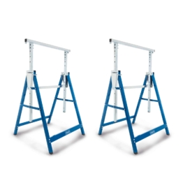 Teleskop-Arbeitsbock SET TUG200 Scheppach - Belastbarkeit 200 kg | Arbeitshöhe 800-1300 mm