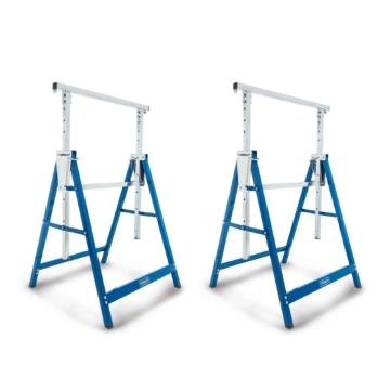 Teleskop-Arbeitsbock SET TUG200 Scheppach - Belastbarkeit 200 kg | Arbeitshöhe 800-1300 mm