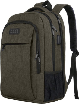 TRVLMORE Rucksack - 36L - 17.3 Zoll - Laptop-Rucksack - Schultasche - Unisex - Spritzwassergeschützt Grün