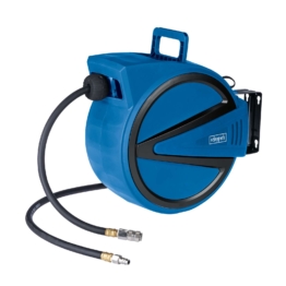 Automatik Druckluft Schlauchtrommel AHR15 Scheppach - 15m Schlauchlänge | max. 15 bar Arbeitsdruck | 180° schwenkbar | tragbar | mit Autostopp