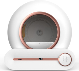 BOME - Katzenklo - Selbstreinigend - Mit App & Touchscreen - 65L - Weiß