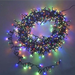 Ceruzo Farbige Weihnachtslichter - Micro Cluster - 1000 LEDs - 20 Meter - 8 Lichtfunktionen + Memory - mehrfarbig