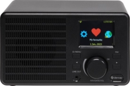 Denver Internet Radio - WiFi - Radiowecker - Bluetooth - Dual Alarm - IR122 - Schwarz