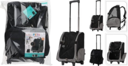 Dogs Collection - Tier-Trolley & Rucksack - 2 in 1 - Schwarz - faltbar