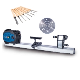 Drechselmaschine DM600VARIO Scheppach - Werkstücke 600mm | 4-Zack-Körnerspitze | inkl. Planscheibe