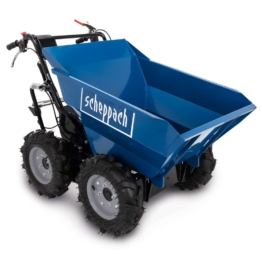 Dumper DP3000 Scheppach - 5.6 PS | 300kg | 3 Vorwärtsgänge und 1 Rückwärtsgang | Allradantrieb
