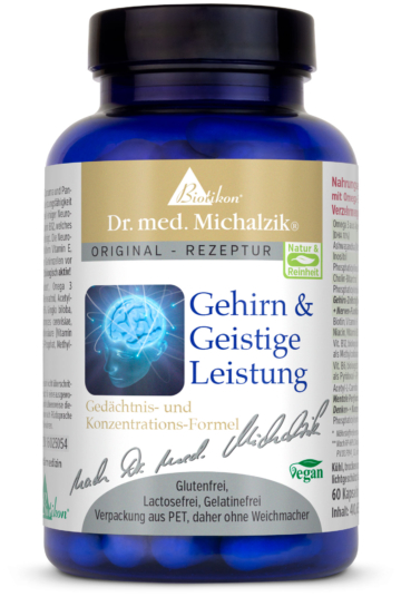 Gehirn-Geistige-Leistung | 267mg Omega 3 aus Algenextrakt | 60 Kapseln | Dr. med. Michalzik