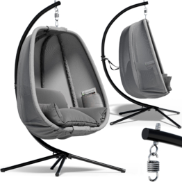 Hängesessel Alvie Grau 190x140x110cm