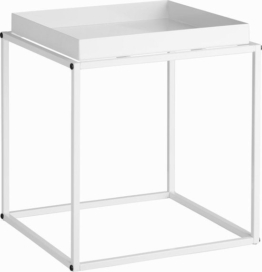 tectake - Beistelltisch Cambridge weiß - 40x40x44cm, maximale Belastbarkeit 30kg - 404183