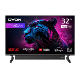 DYON Movie Smart VX-S LED TV, 32 Zoll (80 cm), HD. Soundboost, Netflix, Prime Video, Youtube, waipu tv, Triple Tuner, CI+ Hotel Modus