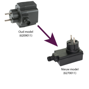 Gartenleuchten -12V/24W Transformator - 105 x 77 x 47 mm - Schwarz