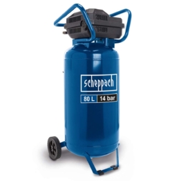 Kompressor stehend HC85V Scheppach - 14 bar | 330 l/min | ölfrei | 2x Manometer / 2x Kupplung