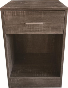 Nachttisch - Dielenschrank - mit Schublade - 60 cm hoch - braun
