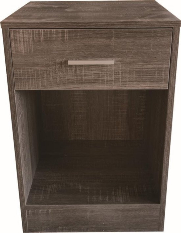 Nachttisch - Dielenschrank - mit Schublade - 60 cm hoch - braun