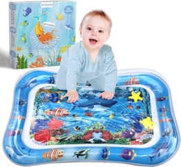 Spoused Wasser Spielmatte - Wasser-Matte - Spielmatte Baby - Tummy Time - Luxus-Geschenk-Box