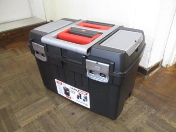 TAYG Werkzeugkasten auf Rädern - Kunststoff - 47 x 29 x 63 cm - Mit Einsatz und Sortierkasten