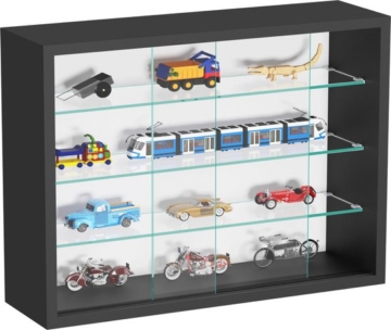 Vitrine stehend hängend Wandvitrine - Schiebetüren - 50 x 40 x 13 cm