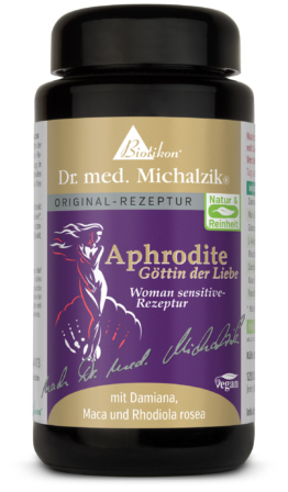 Aphrodite - Göttin der Liebe |  Woman-sensitive-Rezeptur | 500mg Damiana | 120 Kapseln |  Dr. med. Michalzik