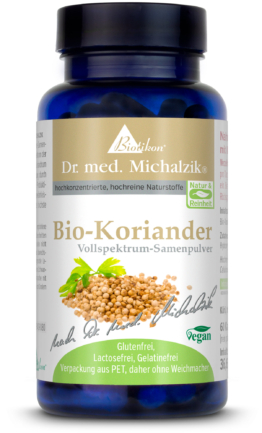 Bio-Koriander Samenpulver | 1000 mg | 120 Kapseln | Dr. med. Michalzik