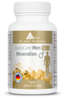 DailyCare-Men-50-Mineralien 60 Kapseln | 2000mg Sango-Korallen-Pulver | 60 Kapseln |  Dr. med. Michalzik