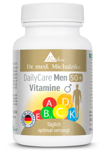DailyCare-Men-50-Vitamine 30 Kapseln | 0,8mg Vitamin A  | 30 Kapseln |  Dr. med. Michalzik