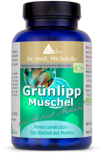 Grünlipp-Muschel | 60 mg Glycosaminoglykane | 120 Kapseln | Dr. med. Michalzik
