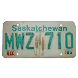 Kanadisches Kennzeichen Saskatchewan - original Nummernschild aus Kanada