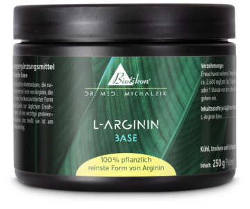 L-Arginin Base | Pulver 250 g | Reines L-Arginin, Vegan, Ohne Zusätze