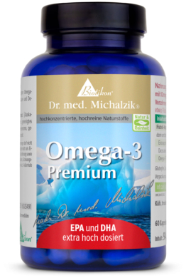 Omega-3-Premium | 1000mg Fischöl-Konzentrat | 60 Kapseln |  Dr. med. Michalzik