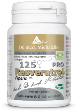 Resveratrol-125-PRO | 500mg Extrakt aus Polygonum cuspidatum | 70 Kapseln |  Dr. med. Michalzik