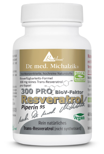 Resveratrol-300-PRO | 500mg Extrakt aus Polygonum cuspidatum | 60 Kapseln |  Dr. med. Michalzik