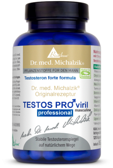 Testos PRO viril masculine professional | 500mg Tribulus terrestris | 120 Kapseln |  Dr. med. Michalzik
