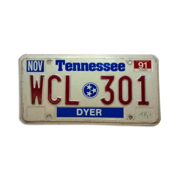 US- Kennzeichen Tennessee