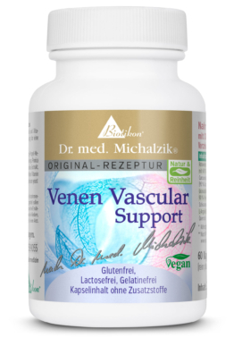 Venen Vascular Support | 350mg Rotweintraubenkernextrakt | 60 Kapseln |  Dr. med. Michalzik