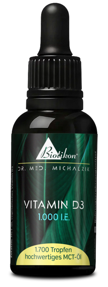 Vitamin D3 Tropfen | 1.000 I.E. | 50 ml (1700 Tropfen) | Dr. med. Michalzik