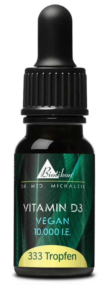 Vitamin D3 Tropfen vegan | 10.000 I.E. | 10 ml (333 Tropfen) | Dr. med. Michalzik